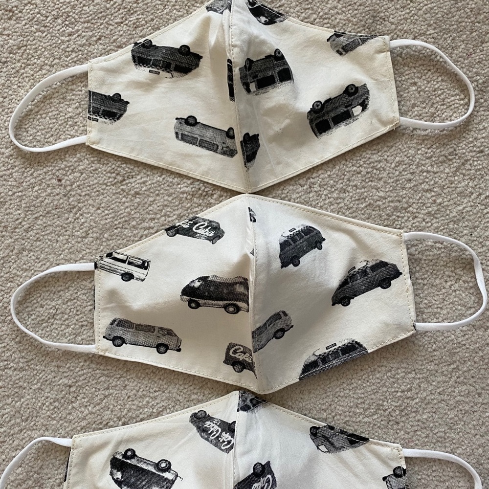 Car print non medical face mask